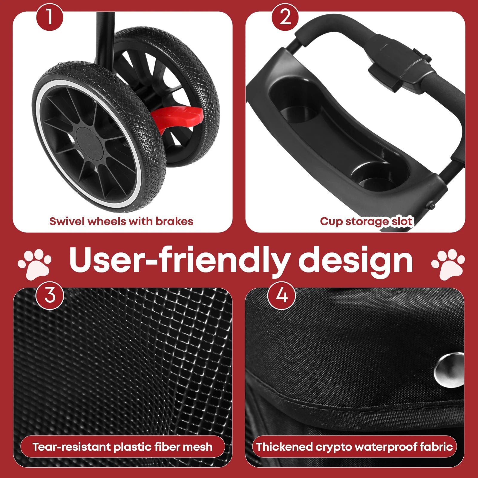 Pet Stroller For Outdoor Travel