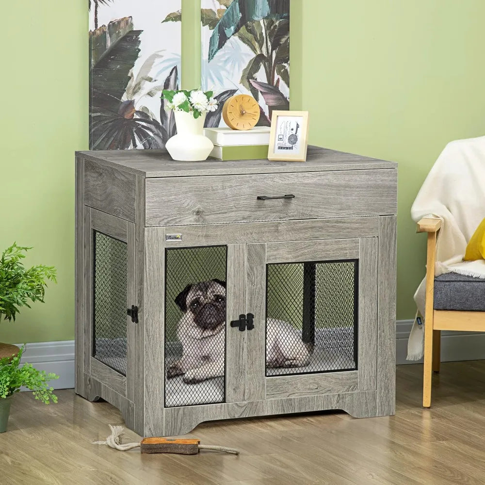 Dog Crate Furniture Kennel End Table