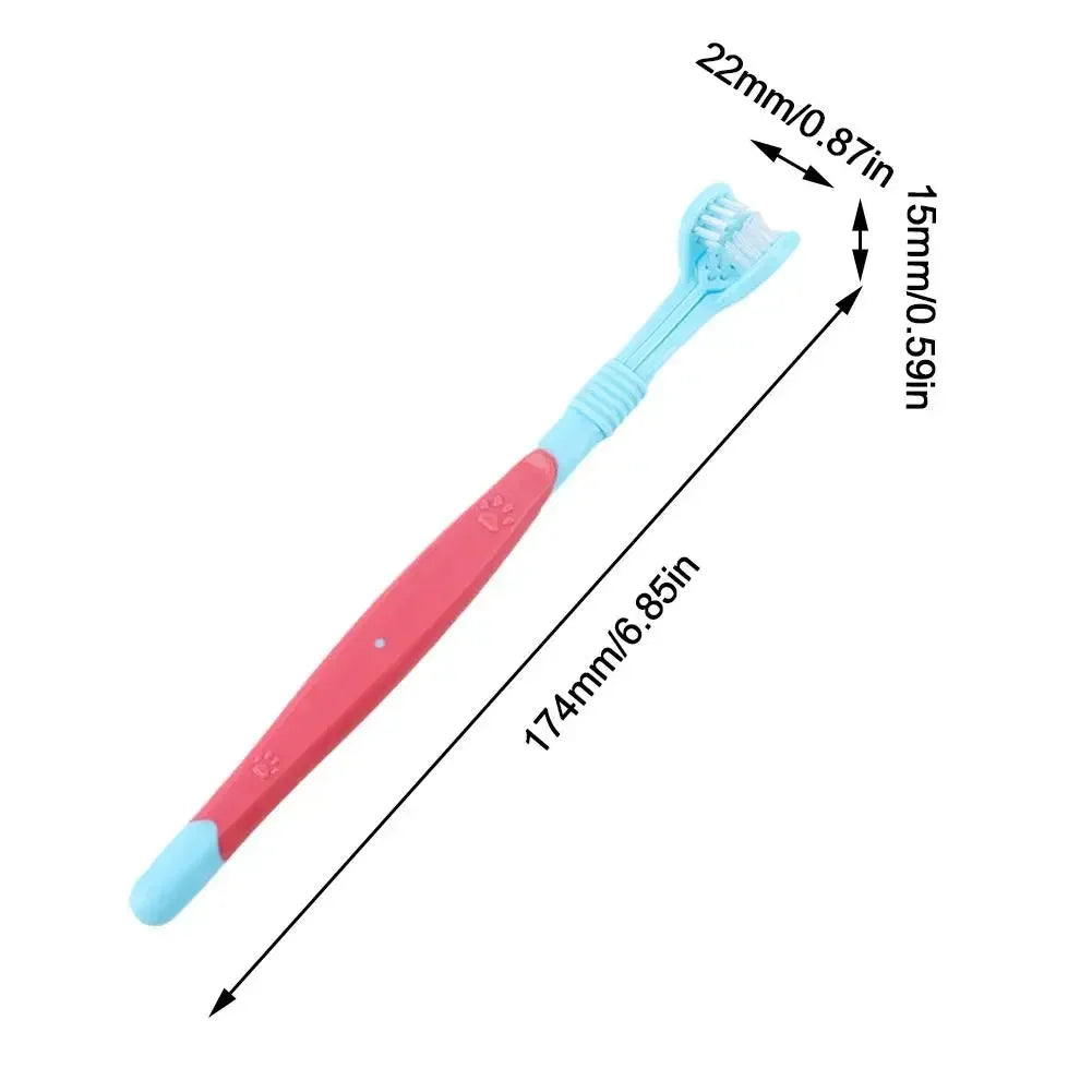 Three Sided Pet Toothbrush