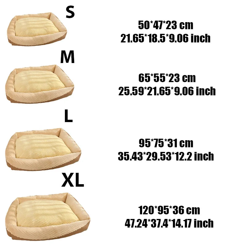 Comfortable Soft Rectangular Pet Bed