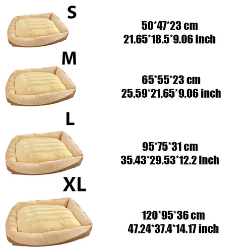 Comfortable Soft Rectangular Pet Bed