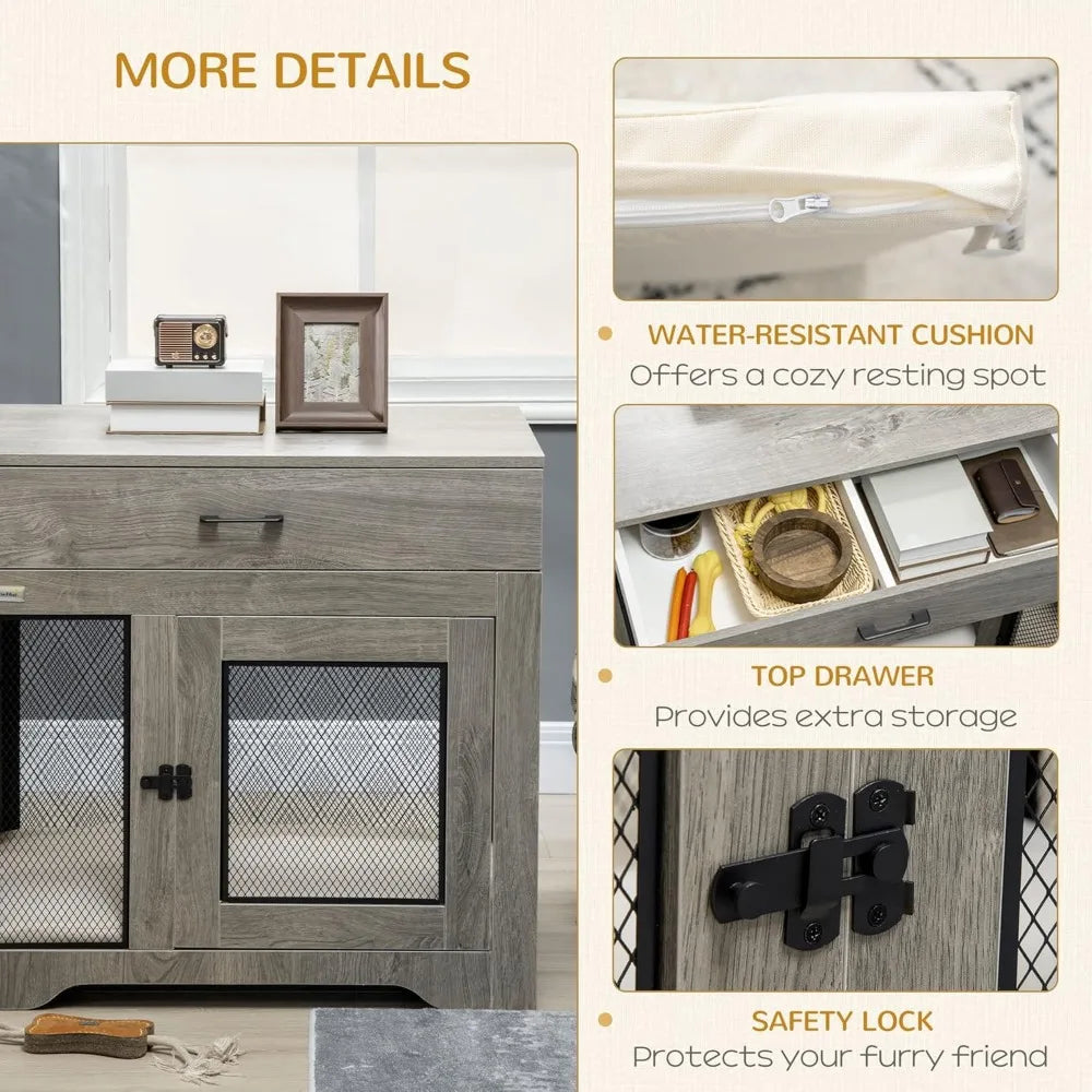 Dog Crate Furniture Kennel End Table