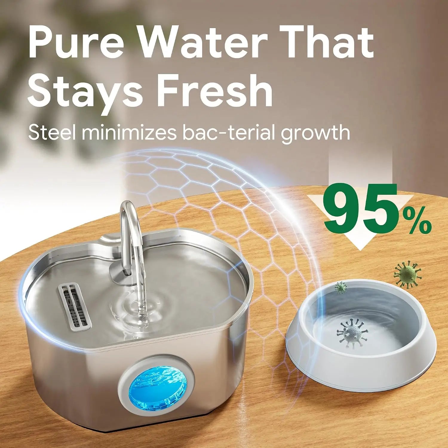 Pet Water Fountain Stainless Steel