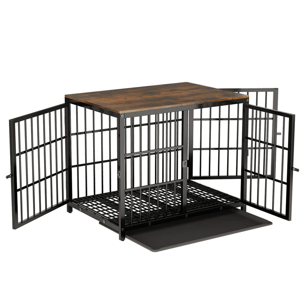 Kennels Metal Wooden Dog Crate End Table