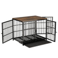 Kennels Metal Wooden Dog Crate End Table