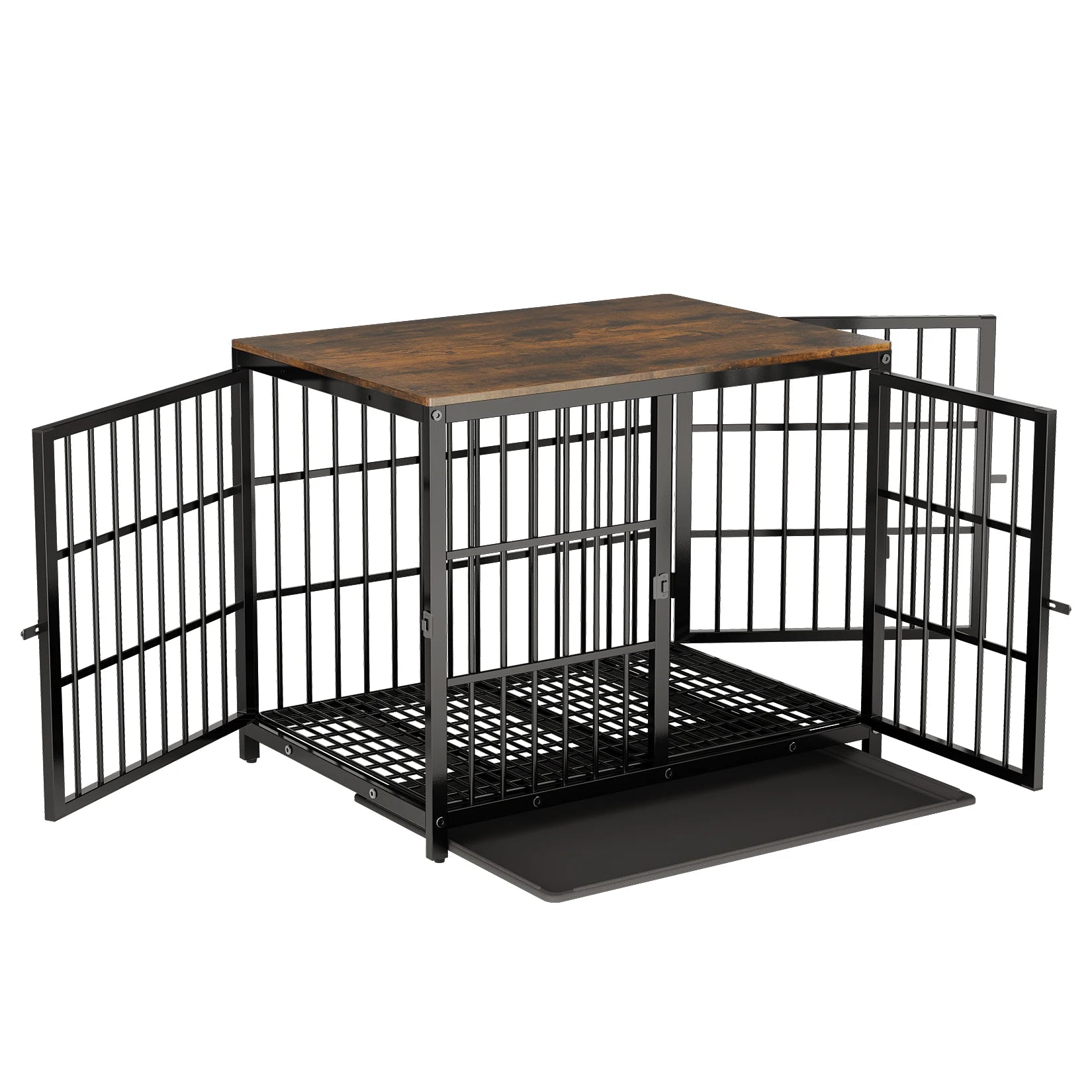 Kennels Metal Wooden Dog Crate End Table