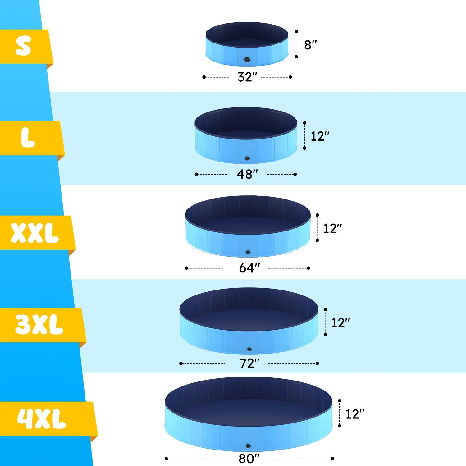 Portable  Plastic Bath Pool Pets