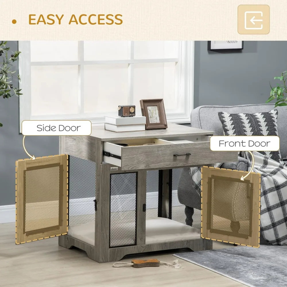 Dog Crate Furniture Kennel End Table